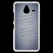 Coque Personnalisée Nokia Lumia 640XL LTE Sympathiser Bleu Citation Oscar Wilde