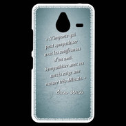 Coque Personnalisée Nokia Lumia 640XL LTE Sympathiser Turquoise Citation Oscar Wilde