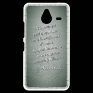 Coque Personnalisée Nokia Lumia 640XL LTE Sympathiser Vert Citation Oscar Wilde