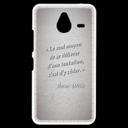 Coque Personnalisée Nokia Lumia 640XL LTE Tentation Gris Citation Oscar Wilde