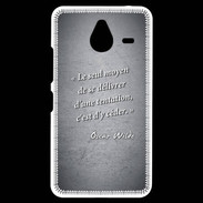 Coque Personnalisée Nokia Lumia 640XL LTE Tentation Noir Citation Oscar Wilde