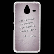 Coque Personnalisée Nokia Lumia 640XL LTE Tentation Rose Citation Oscar Wilde