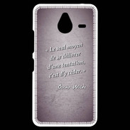 Coque Personnalisée Nokia Lumia 640XL LTE Tentation Violet Citation Oscar Wilde