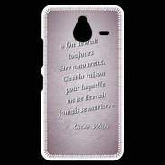 Coque Personnalisée Nokia Lumia 640XL LTE Toujours amoureux Rose Citation Oscar Wilde