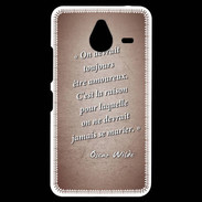 Coque Personnalisée Nokia Lumia 640XL LTE Toujours amoureux Rouge Citation Oscar Wilde
