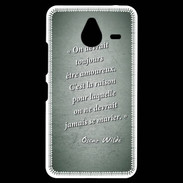 Coque Personnalisée Nokia Lumia 640XL LTE Toujours amoureux Vert Citation Oscar Wilde