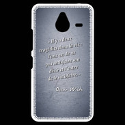 Coque Personnalisée Nokia Lumia 640XL LTE Tragédie Bleu Citation Oscar Wilde