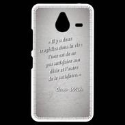 Coque Personnalisée Nokia Lumia 640XL LTE Tragédie Gris Citation Oscar Wilde