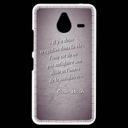 Coque Personnalisée Nokia Lumia 640XL LTE Tragédie Violet Citation Oscar Wilde