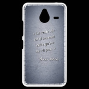 Coque Personnalisée Nokia Lumia 640XL LTE Vrai vie Bleu Citation Oscar Wilde
