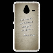 Coque Personnalisée Nokia Lumia 640XL LTE Vrai vie Sepia Citation Oscar Wilde