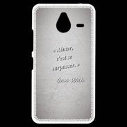 Coque Personnalisée Nokia Lumia 640XL LTE Aimer Gris Citation Oscar Wilde