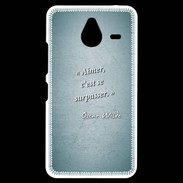 Coque Personnalisée Nokia Lumia 640XL LTE Aimer Turquoise Citation Oscar Wilde