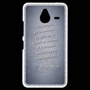 Coque Personnalisée Nokia Lumia 640XL LTE Chaque fois Bleu Citation Oscar Wilde