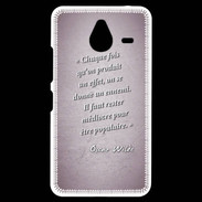 Coque Personnalisée Nokia Lumia 640XL LTE Chaque fois Rose Citation Oscar Wilde