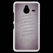 Coque Personnalisée Nokia Lumia 640XL LTE Chaque fois Violet Citation Oscar Wilde