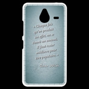 Coque Personnalisée Nokia Lumia 640XL LTE Chaque fois Turquoise Citation Oscar Wilde