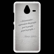 Coque Personnalisée Nokia Lumia 640XL LTE Démocratie Gris Citation Oscar Wilde