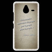 Coque Personnalisée Nokia Lumia 640XL LTE Démocratie Sepia Citation Oscar Wilde