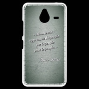 Coque Personnalisée Nokia Lumia 640XL LTE Démocratie Vert Citation Oscar Wilde