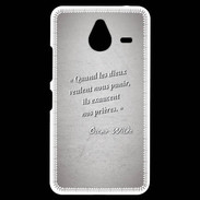 Coque Personnalisée Nokia Lumia 640XL LTE Dieux prières Gris Citation Oscar Wilde