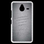 Coque Personnalisée Nokia Lumia 640XL LTE Dieux prières Noir Citation Oscar Wilde