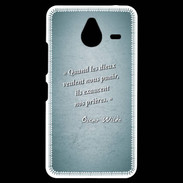 Coque Personnalisée Nokia Lumia 640XL LTE Dieux prières Turquoise Citation Oscar Wilde