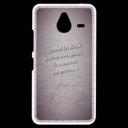 Coque Personnalisée Nokia Lumia 640XL LTE Dieux prières Violet Citation Oscar Wilde