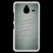 Coque Personnalisée Nokia Lumia 640XL LTE Dieux prières Vert Citation Oscar Wilde