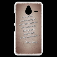 Coque Personnalisée Nokia Lumia 640XL LTE Enfants parents Rouge Citation Oscar Wilde