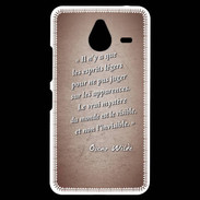 Coque Personnalisée Nokia Lumia 640XL LTE Esprits légers Rouge Citation Oscar Wilde