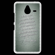 Coque Personnalisée Nokia Lumia 640XL LTE Esprits légers Vert Citation Oscar Wilde