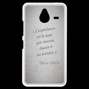 Coque Personnalisée Nokia Lumia 640XL LTE Expérience Gris Citation Oscar Wilde