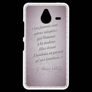 Coque Personnalisée Nokia Lumia 640XL LTE Femmes émotions Rose Citation Oscar Wilde