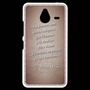 Coque Personnalisée Nokia Lumia 640XL LTE Femmes émotions Rouge Citation Oscar Wilde