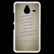 Coque Personnalisée Nokia Lumia 640XL LTE Femmes émotions Sepia Citation Oscar Wilde