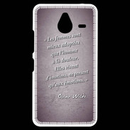 Coque Personnalisée Nokia Lumia 640XL LTE Femmes émotions Violet Citation Oscar Wilde