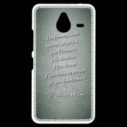 Coque Personnalisée Nokia Lumia 640XL LTE Femmes émotions Vert Citation Oscar Wilde