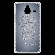 Coque Personnalisée Nokia Lumia 640XL LTE Homme animal Bleu Citation Oscar Wilde