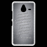 Coque Personnalisée Nokia Lumia 640XL LTE Homme animal Noir Citation Oscar Wilde