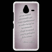 Coque Personnalisée Nokia Lumia 640XL LTE Homme animal Rose Citation Oscar Wilde