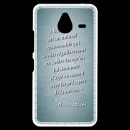 Coque Personnalisée Nokia Lumia 640XL LTE Homme animal Turquoise Citation Oscar Wilde