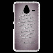 Coque Personnalisée Nokia Lumia 640XL LTE Homme animal Violet Citation Oscar Wilde