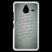 Coque Personnalisée Nokia Lumia 640XL LTE Homme animal Vert Citation Oscar Wilde
