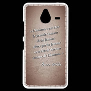 Coque Personnalisée Nokia Lumia 640XL LTE Homme veut Rouge Citation Oscar Wilde