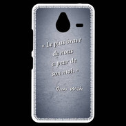 Coque Personnalisée Nokia Lumia 640XL LTE Brave Bleu Citation Oscar Wilde