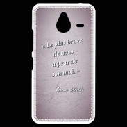 Coque Personnalisée Nokia Lumia 640XL LTE Brave Rose Citation Oscar Wilde