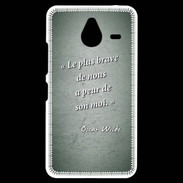 Coque Personnalisée Nokia Lumia 640XL LTE Brave Vert Citation Oscar Wilde