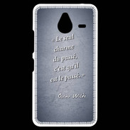 Coque Personnalisée Nokia Lumia 640XL LTE Charme passé Bleu Citation Oscar Wilde