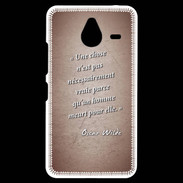 Coque Personnalisée Nokia Lumia 640XL LTE Chose vraie Rouge Citation Oscar Wilde